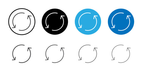 Refresh arrows icon simple vector symbol