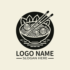 Chinese Cuisine Logo Design, Asian Food Logo, Oriental Food, Delicious Food, Restaurant Logo