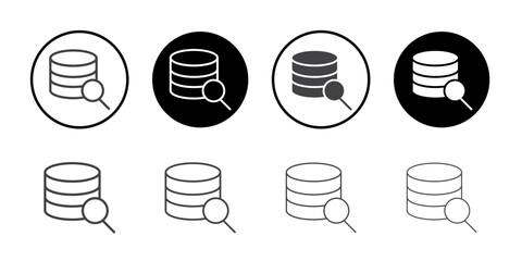 Scan database icon simple vector symbol