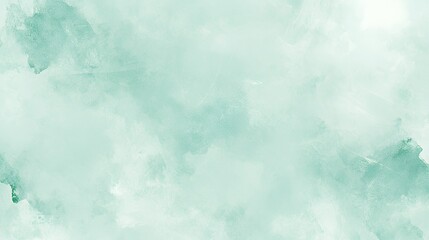 Obraz premium Abstract Mint Green Watercolor Wash Background