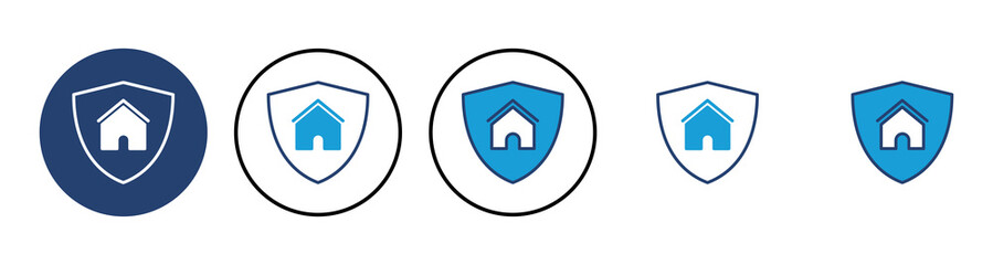 home insurance icon vector. home protection icon