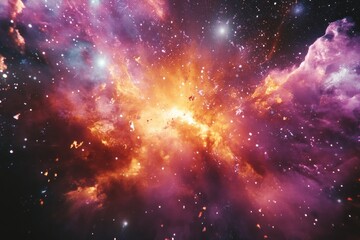 Naklejka premium Night Sky Star Field