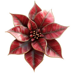Fototapeta premium Vibrant red poinsettia flower arrangement indoor decor artistic photography natural light close-up holiday inspiration