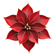 Vibrant red poinsettia bloom botanical garden floral photography natural setting close-up holiday decor