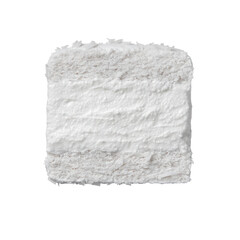 Captivating minimalist top view of a coconut transparent background