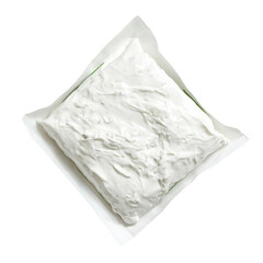 Obraz premium Packaging of white substance transparent background product display studio environment close-up view visual concept