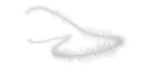 fur string cut out background 
