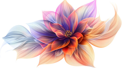 Fototapeta premium PNG Spring iridescent flower petal plant..png