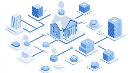 Fototapeta premium Diagrams for investment changes, 16:9