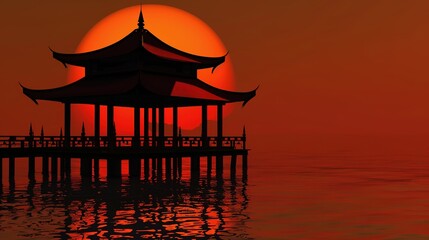 Fantasy landscape Art print Ancient chinese