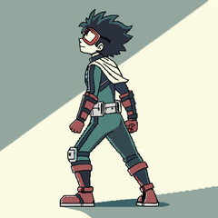 Obraz premium creative unique minimal pixel art gaming character icon logo vector art design