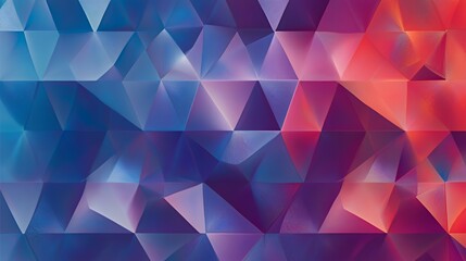 Obraz premium Abstract Geometric Pattern in Vibrant Blues and Reds