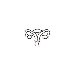 uterus vector icon