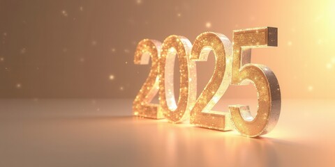 Glittering Gold 2025 New Year's Eve Design