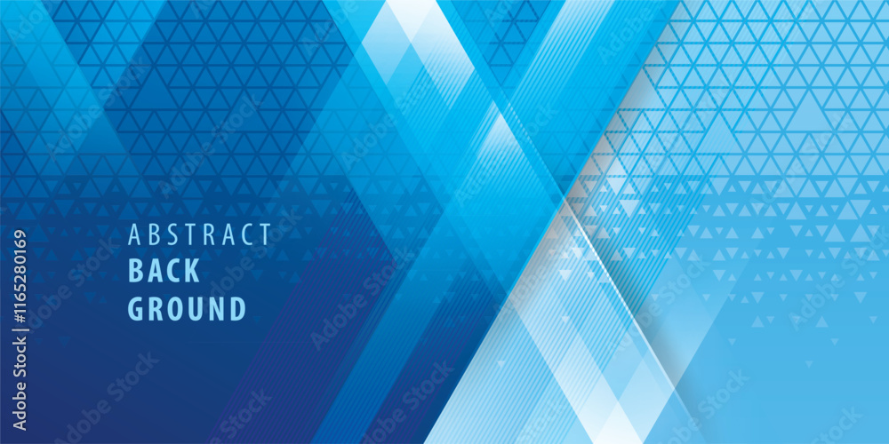 Canvas Prints abstract geometric background with triangle shape, modern triangles background. blue triangle patter
