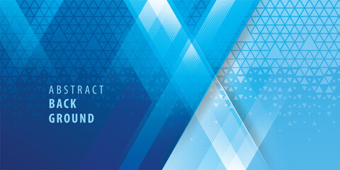 Abstract geometric background with triangle shape, Modern triangles background. Blue triangle Pattern design, Creative ideas for business presentations, template, banner, invitation card