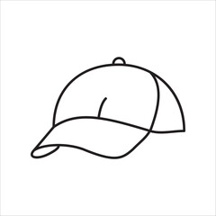 Hat icon outline vector