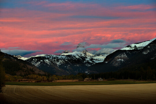 The Grand Teton photographed from the Idaho side.