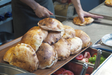 Freshly Baked Bread is Beautifully Displayed in a Culinary Setting