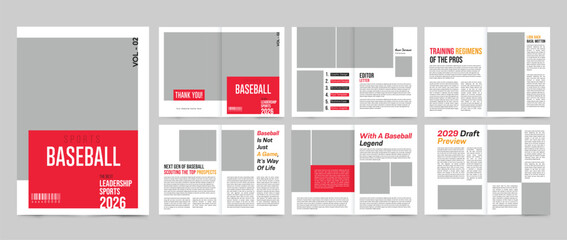 Baseball Magazine Template
