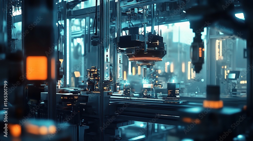 Poster advanced automated machines in a smart digital factory environment