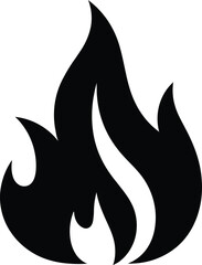 Fire flame icon button