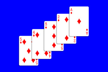 トランプカードの種類05ダイヤ