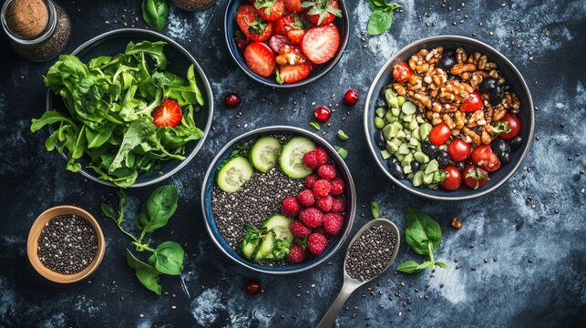 Chia seeds scattered on a clean surface, highlighting their health benefits.