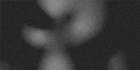 Black grainy gradient background, dark white gray monochrome abstract noise texture.
