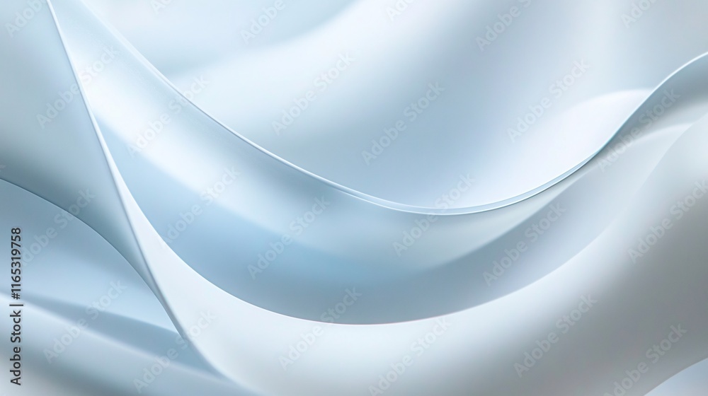 Aufkleber abstract light blue wave background flowing smoothly creating gentle curves