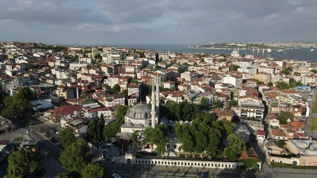 Islamic Yeni Valide Mosque Uskudar of Istanbul