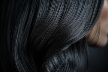 Naklejka premium close up of a hair, brunette colors 