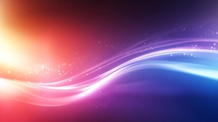 Obraz premium Abstract light trails flowing across vibrant gradient background