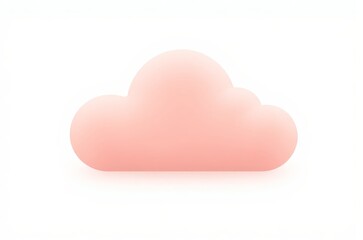there is a cloud shaped object on a white background