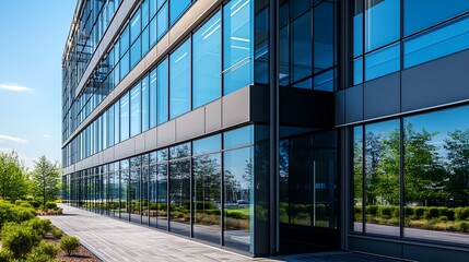 Contemporary Architectural Design with Sleek Exterior and Glass Windows