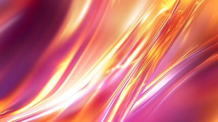 Obraz premium Abstract pink and orange light trails flowing gracefully in a stunning visual display