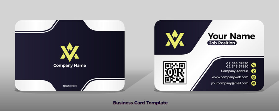 White black dark purple background color gradient busines card