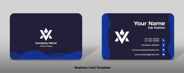 Blue purple border gradient background card name