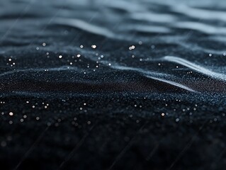 sleek polished black surface with soft reflective highlights