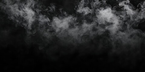 Obraz premium soft smoky textures in dark grey and black tones