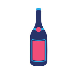 Champagne party or New year and celebration vector illustration