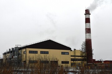 smoke from a chimney
