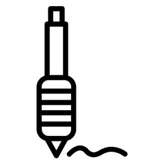 Writing Tutorial Pencil Line Icon