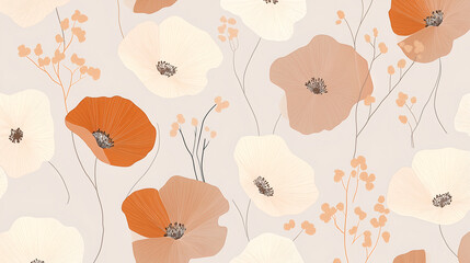 Beautiful seamless floral pattern