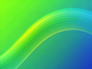 Electric Blue to Lime Green Gradient with Dynamic Flow - Vibrant Abstract Background