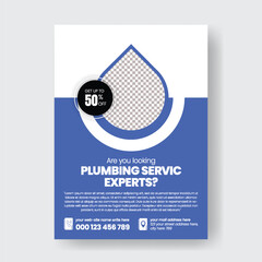 Plumber services flyer or poster template, professional home repair service flyer, leaflet design, promotional a4 size flyer or poster template for Maintenance service, auto car repair flyer or poster