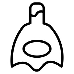 Soda Bottle Water Line Icon