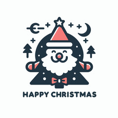 vector image of merry christmas logo