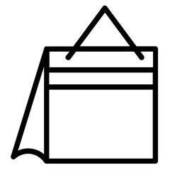 Bag Packaging Plastic Line Icon