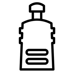 Bottle Drink Water Line Icon